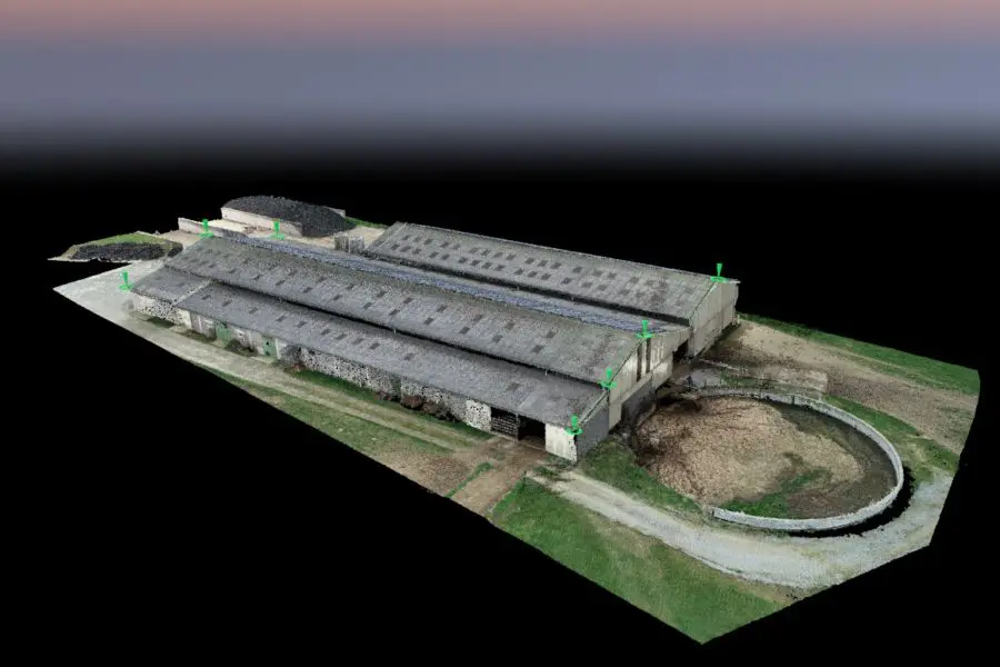 Modélisation 3D d’un bâtiment agricole et applications