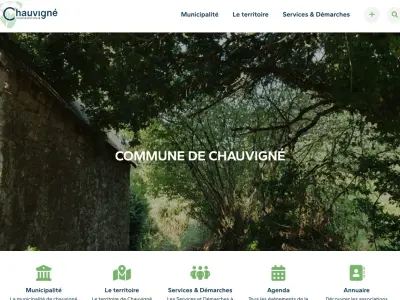 Ville de Chauvigné – Site pour une collectivité
